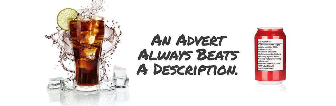 An advert always beats a description